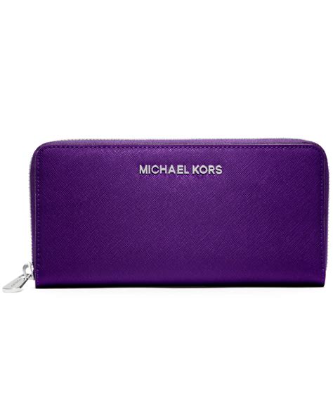 michael michael kors hamilton large zip around continental wallet purple|Hamilton Legacy Large Leather and Logo Wallet .